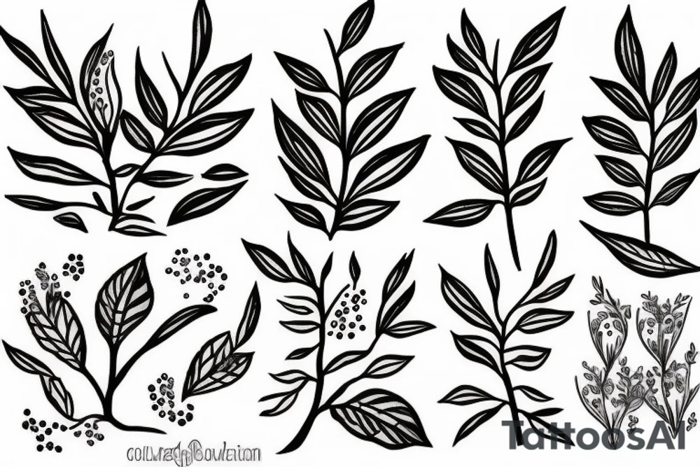 olive branch tattoo idea