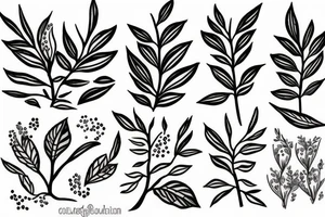 olive branch tattoo idea