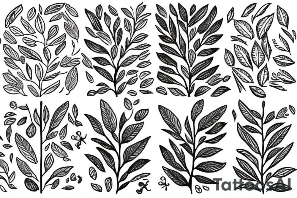 olive branch tattoo idea
