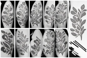 olive branch tattoo idea