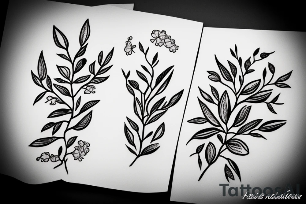 olive branch tattoo idea