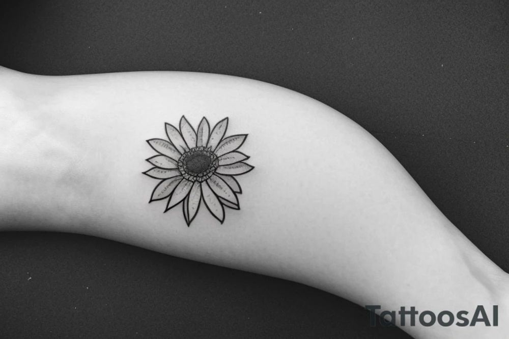 wattle flower tattoo idea
