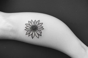 wattle flower tattoo idea