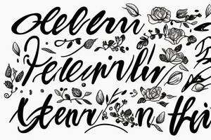 cursive writing that says "Helen" tattoo idea