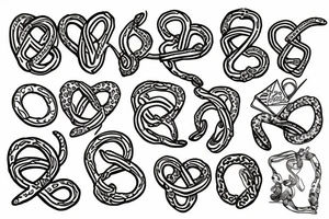 pretzel tattoo idea