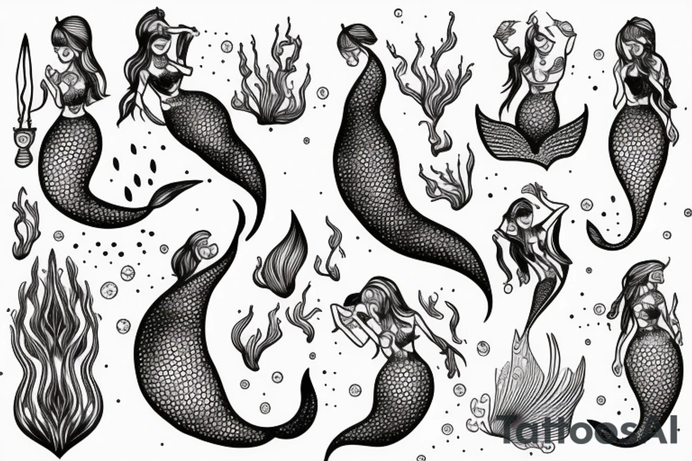 mermaid tattoo idea