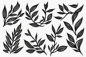 olive branch wreath tattoo idea