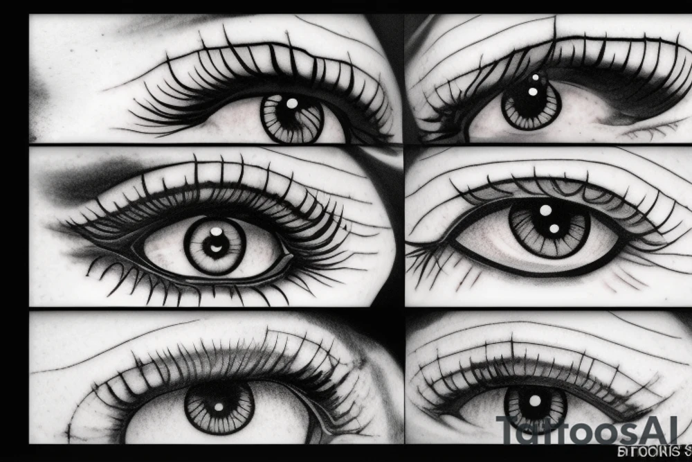 black, eye, chthonic tattoo idea