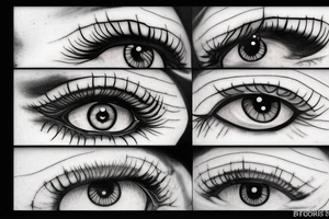 black, eye, chthonic tattoo idea