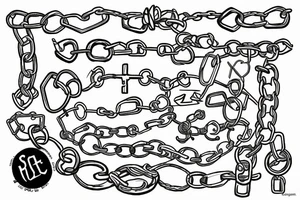 Chains, three tattoo idea