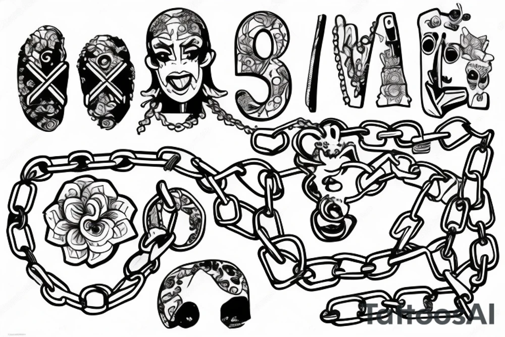Chains, three , soul tattoo idea