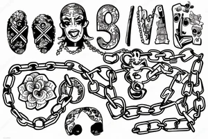 Chains, three , soul tattoo idea