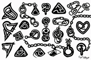 Chains, three , soul tattoo idea