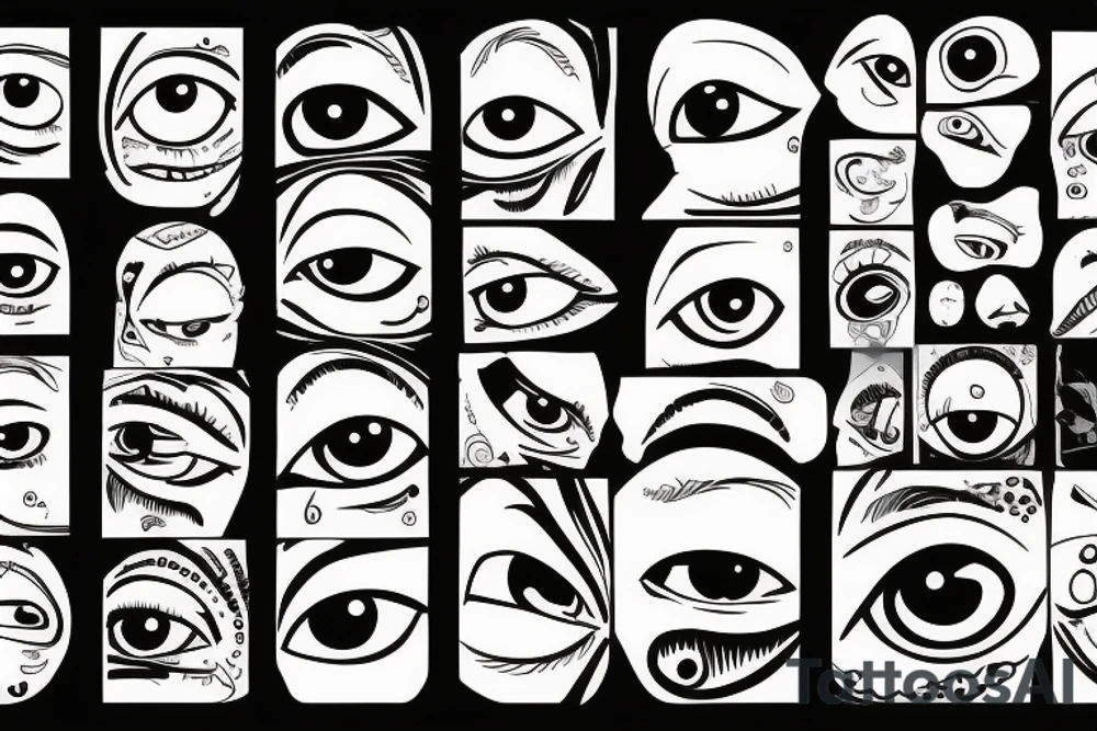 Chtonic  eye tattoo idea