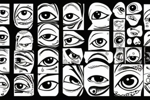 Chtonic  eye tattoo idea