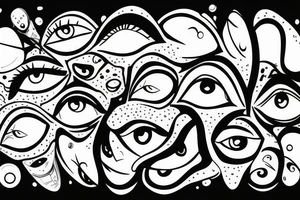 Chtonic  eye tattoo idea