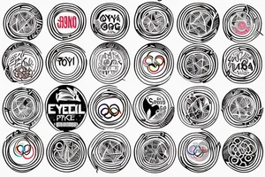 Sydney, Athens, Singapore. Olympic rings tattoo idea