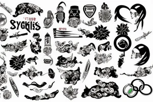 Sydney, Athens, Singapore, Olympics tattoo idea