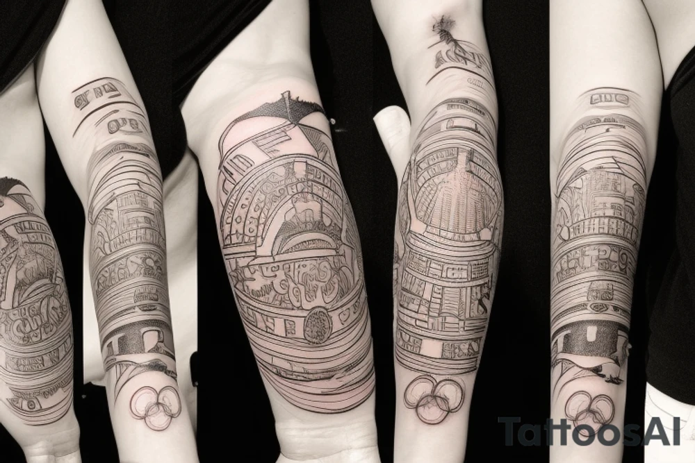 Sydney, Athens, Singapore, Olympics tattoo idea
