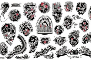 Sydney, Athens, Singapore, Olympics tattoo idea