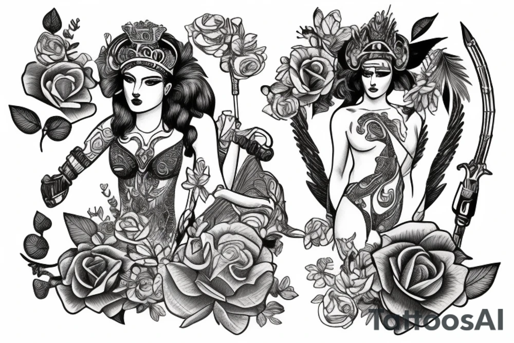 Athena & posideon tattoo tattoo idea
