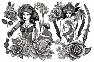 Athena & posideon tattoo tattoo idea
