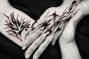 a hand holding 3 matches burning tattoo idea