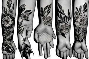 a hand holding three matches tattoo idea