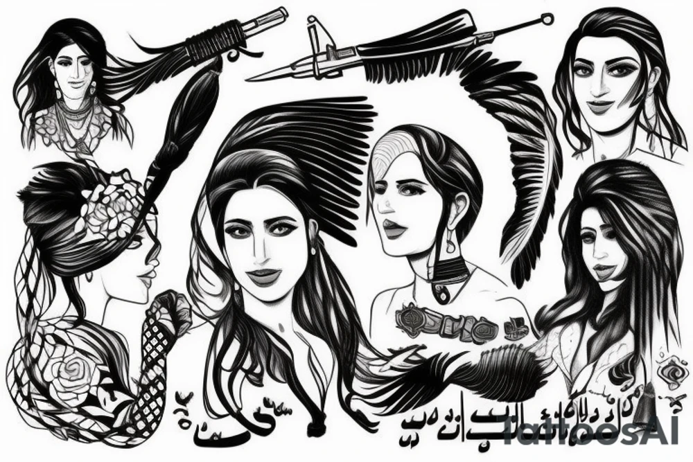 kurdish freedom fighter tattoo idea