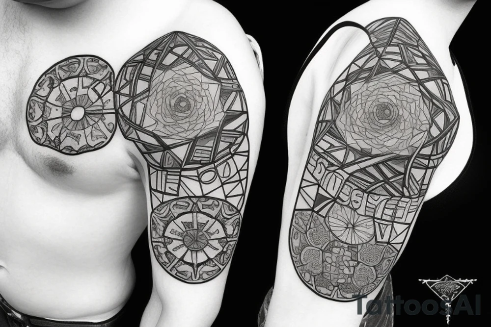 4 puzzle pieces tattoo idea