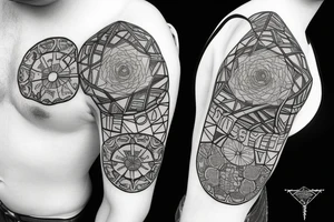 4 puzzle pieces tattoo idea
