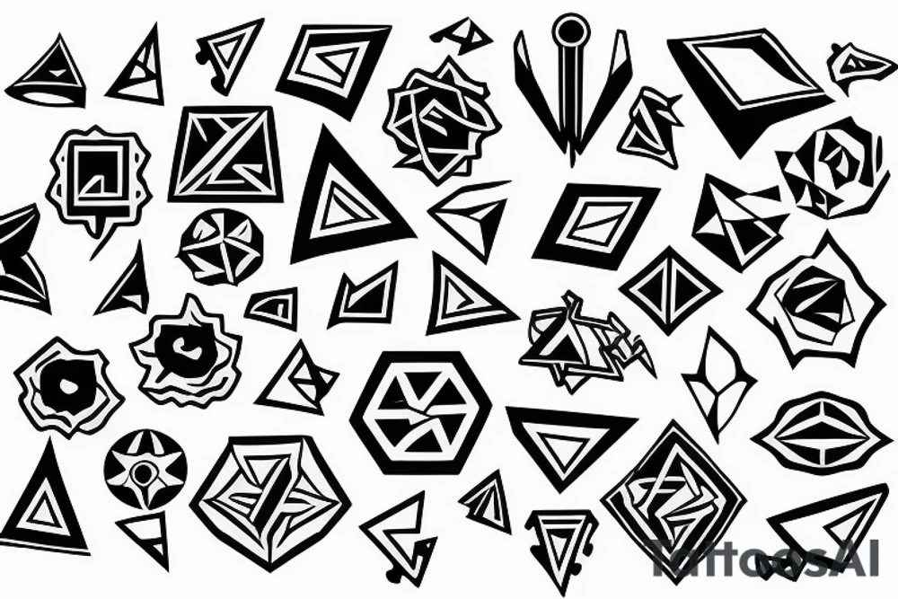 4 puzzle pieces tattoo idea