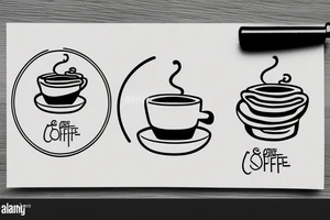 simple coffee cup in 2d with steam tattoo idea
