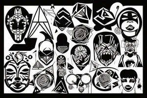 noisy head tattoo idea