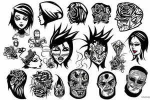 noisy head tattoo idea
