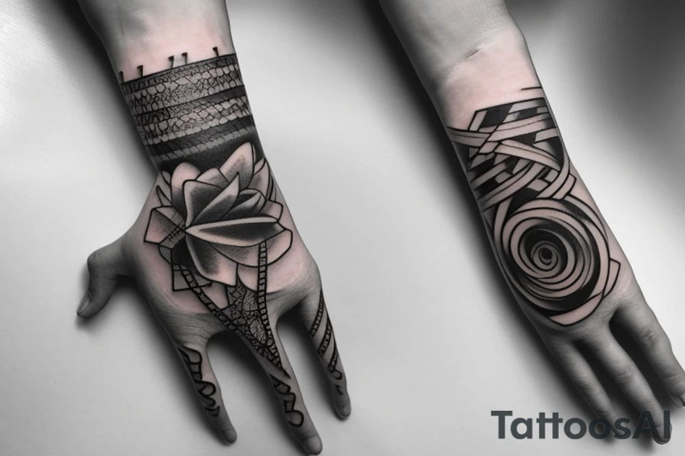 Interlaced hands tattoo tattoo idea