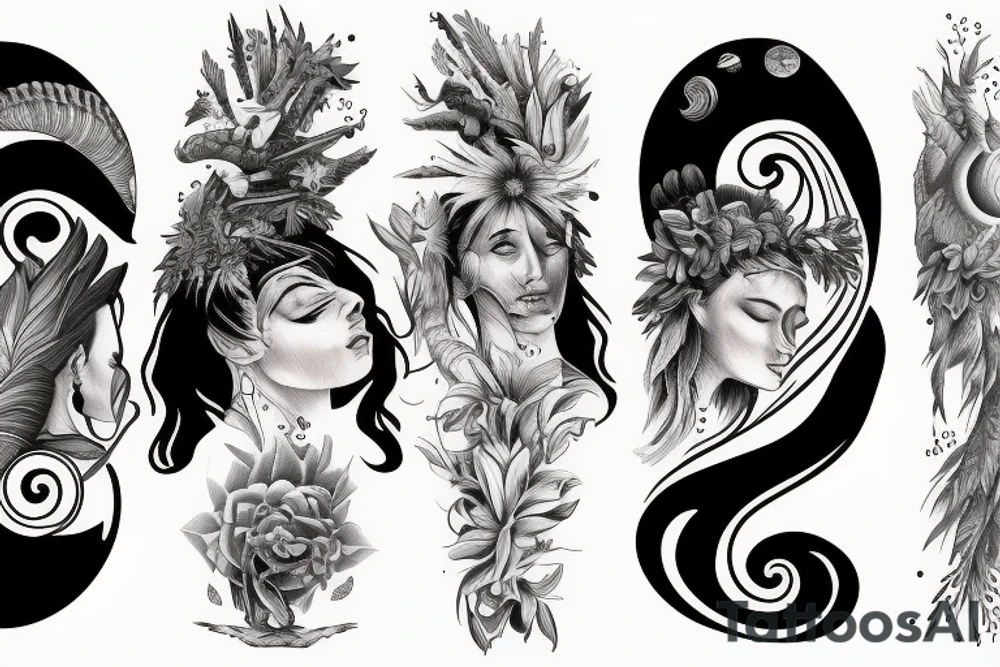 sky women iroquois creation story tattoo idea