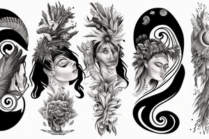 sky women iroquois creation story tattoo idea