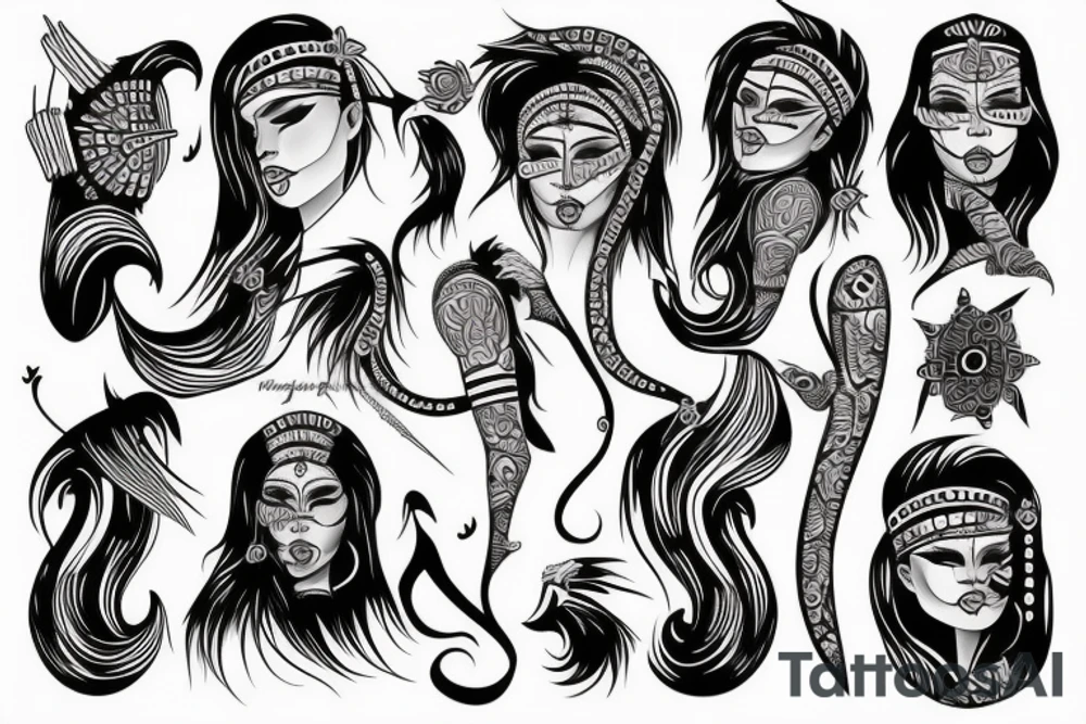 haudenosaunne sky woman tattoo idea