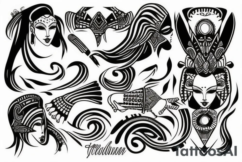 haudenosaunne sky woman tattoo idea