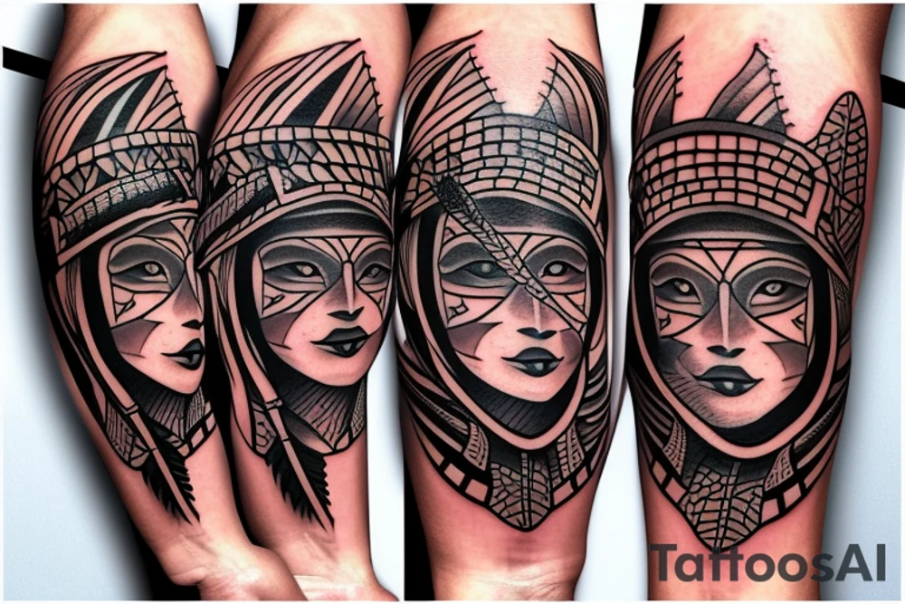 lacrosse indigenous tattoo idea