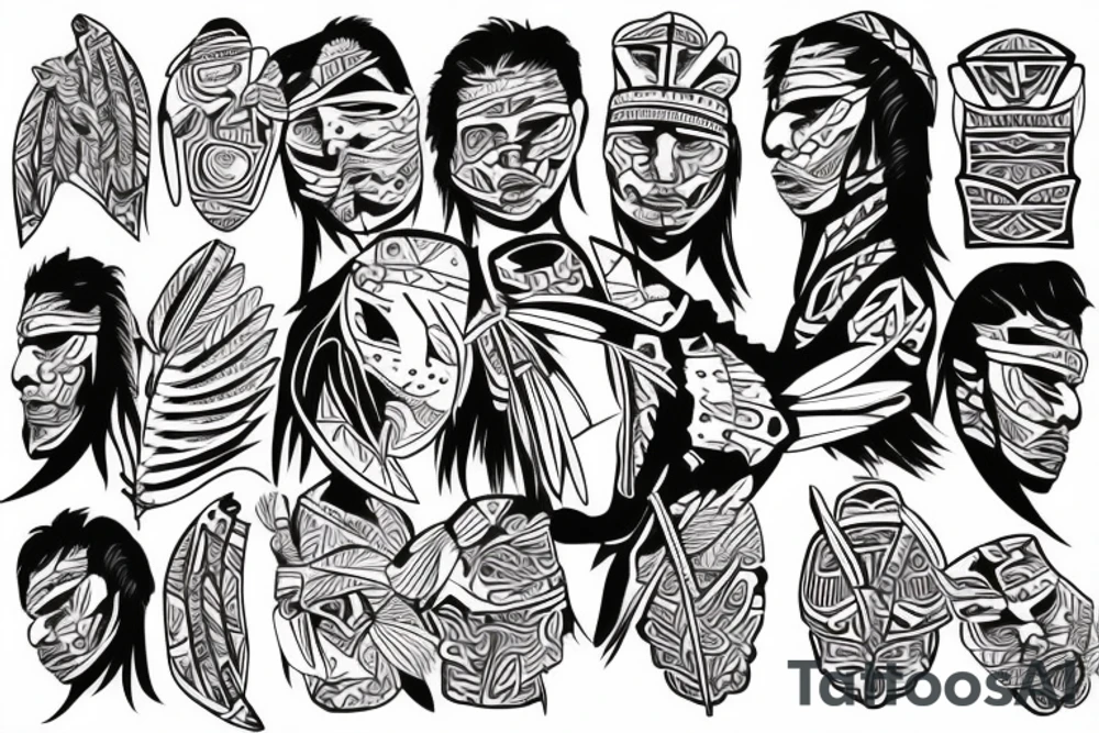 lacrosse indigenous tattoo idea