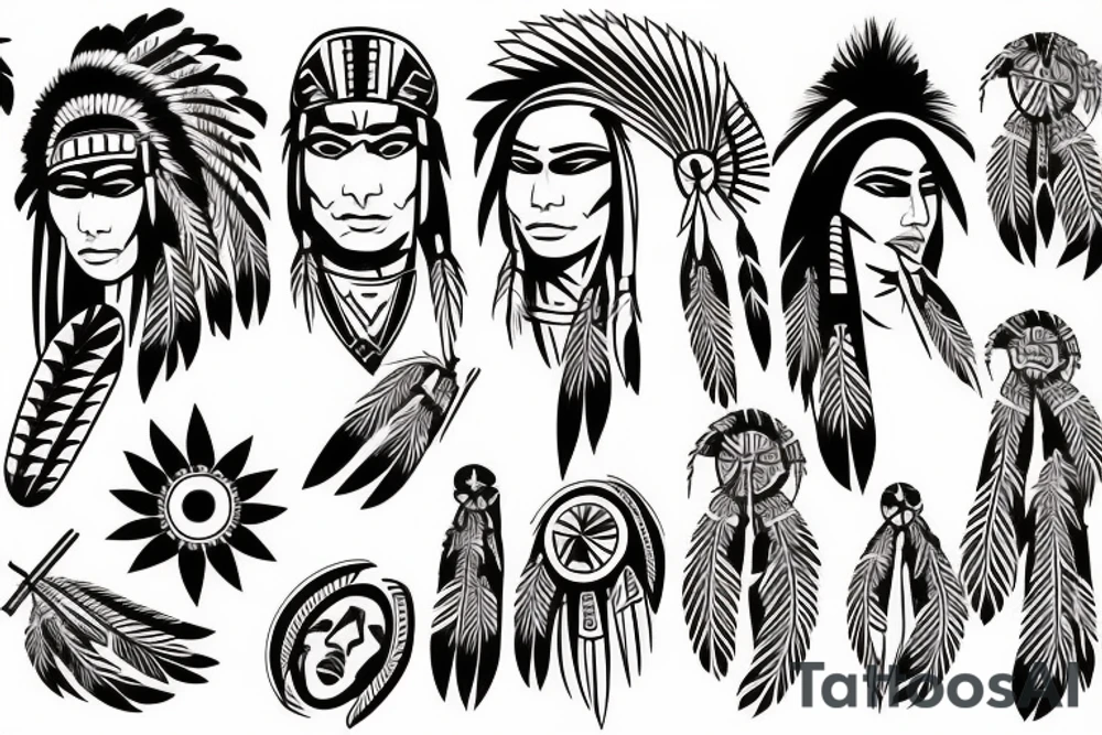 native american tattoo idea