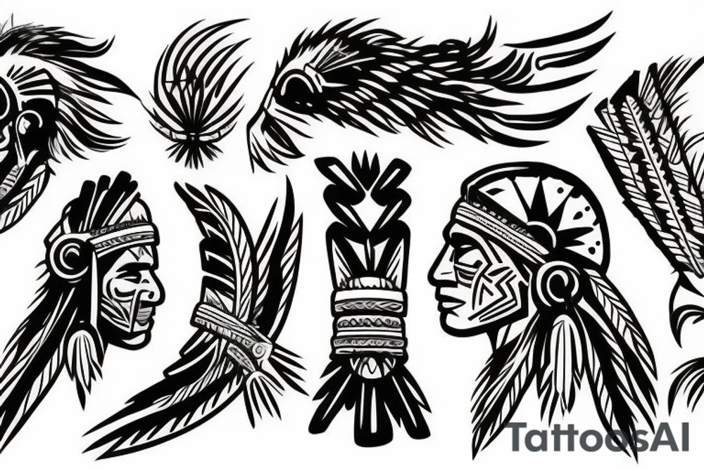 native american warrior tattoo idea