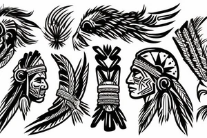 native american warrior tattoo idea