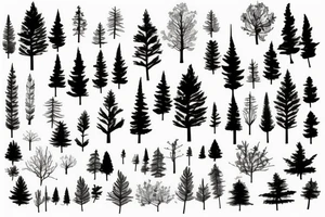 pine tree tattoo idea