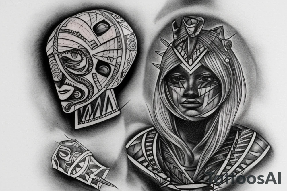 wendat warrior tattoo idea