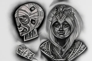 wendat warrior tattoo idea