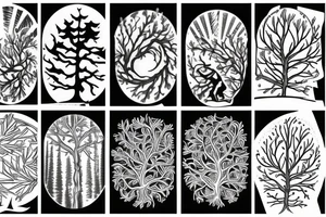 pine tree tattoo idea