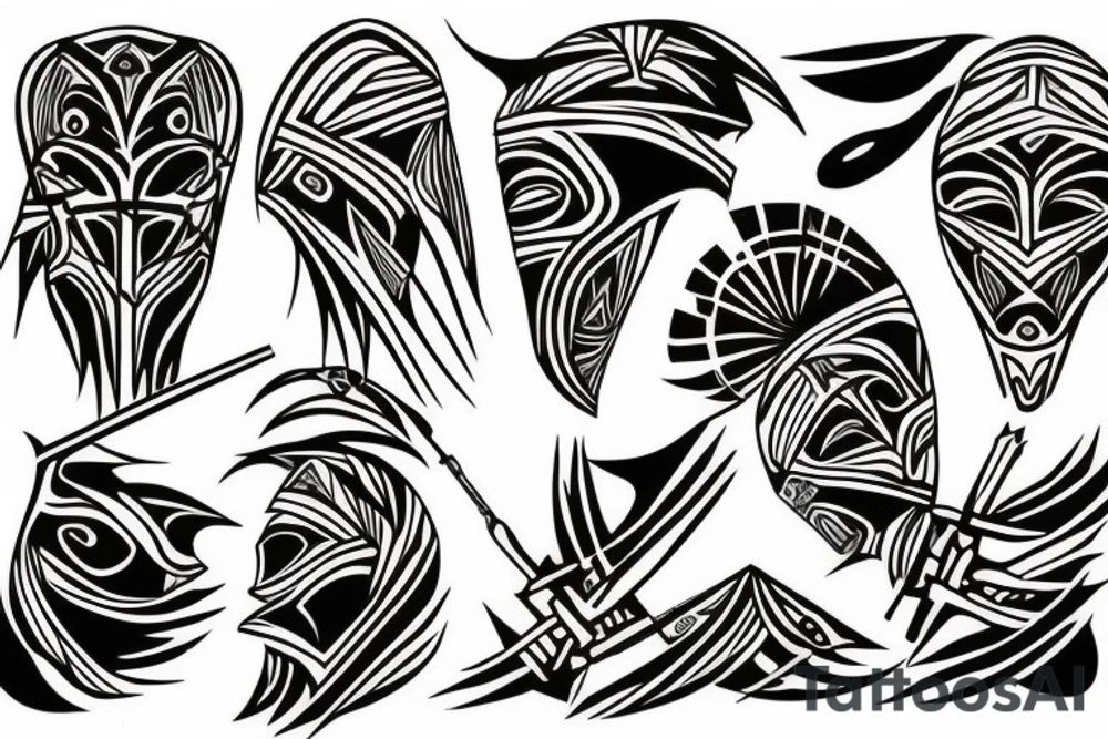 wendat warrior tattoo idea